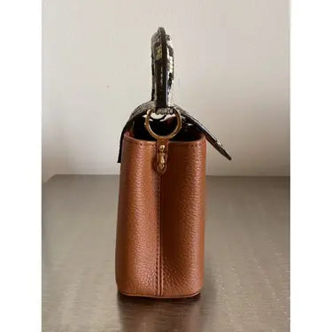 LV Sac à main Capucines 
Marron