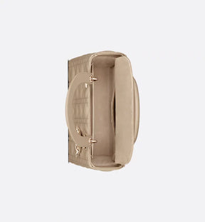 Sac Ladÿ Diôr Medium d'agneau Cannage couleur sable