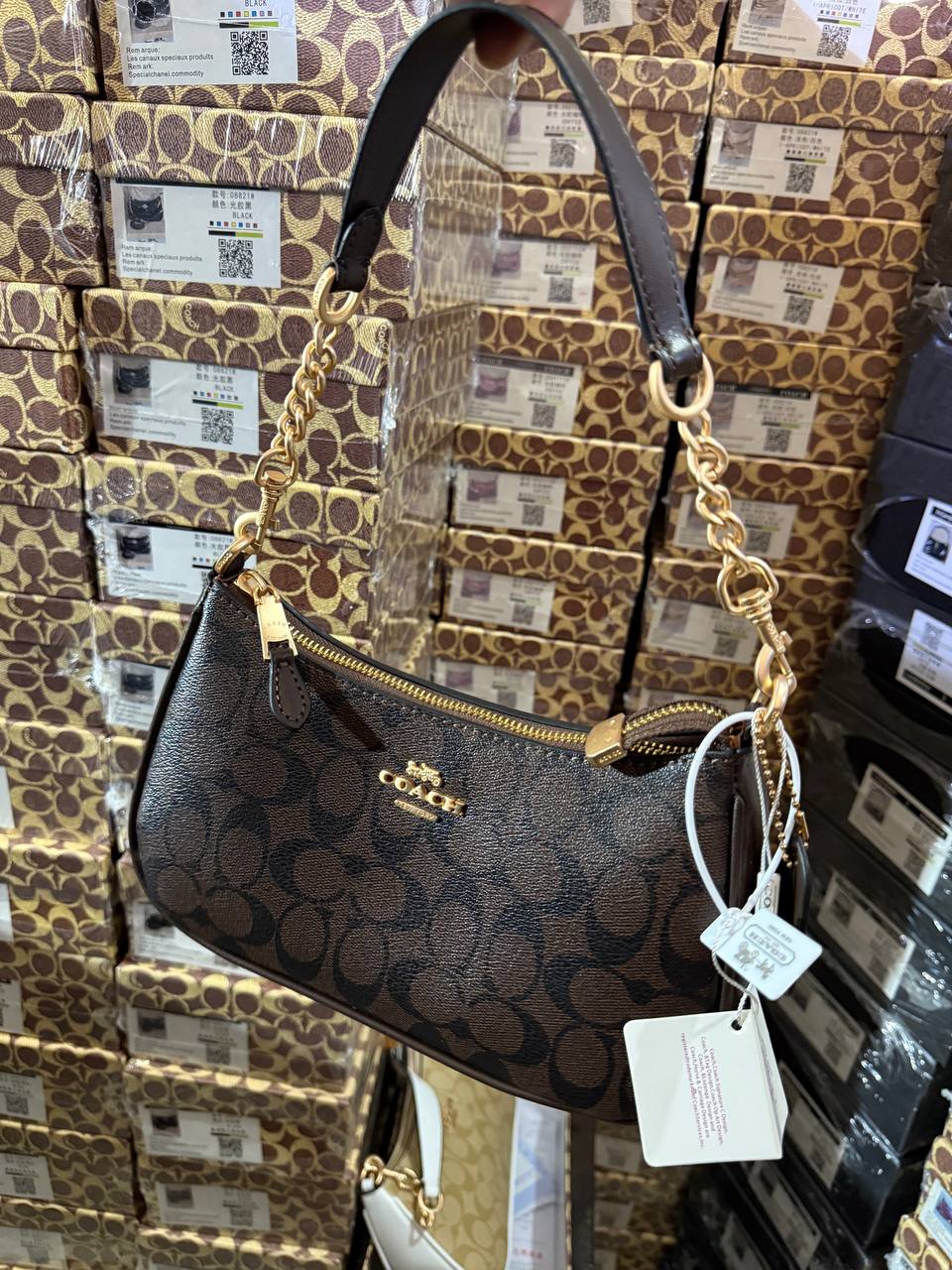 Sac épaule Teri en toile exclusive