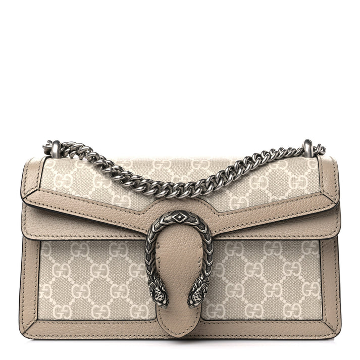 Gucci Petit sac porté épaule Dionysus rectangulaire en toile GG Supreme et cuir de veau grainé