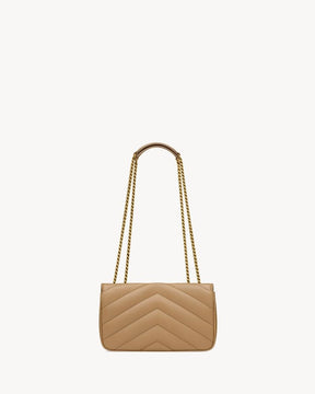 YSL LOULOU SMALL MATELASSÉ
NATURAL TAN