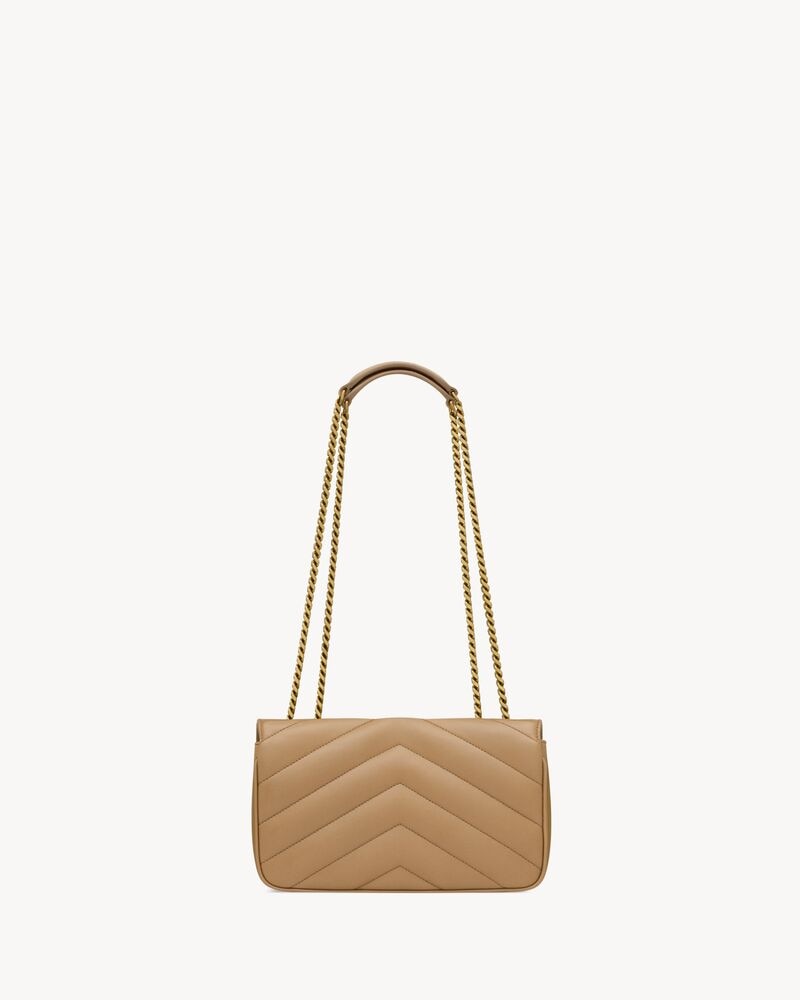 YSL LOULOU SMALL MATELASSÉ
NATURAL TAN
