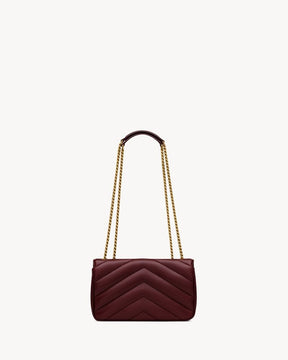 YSL LOULOU SMALL MATELASSÉ
ROUGE CABERNET