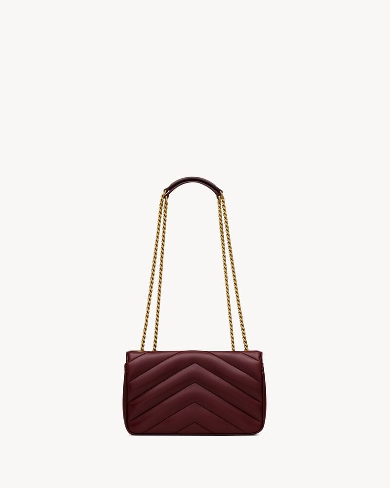 YSL LOULOU SMALL MATELASSÉ
ROUGE CABERNET