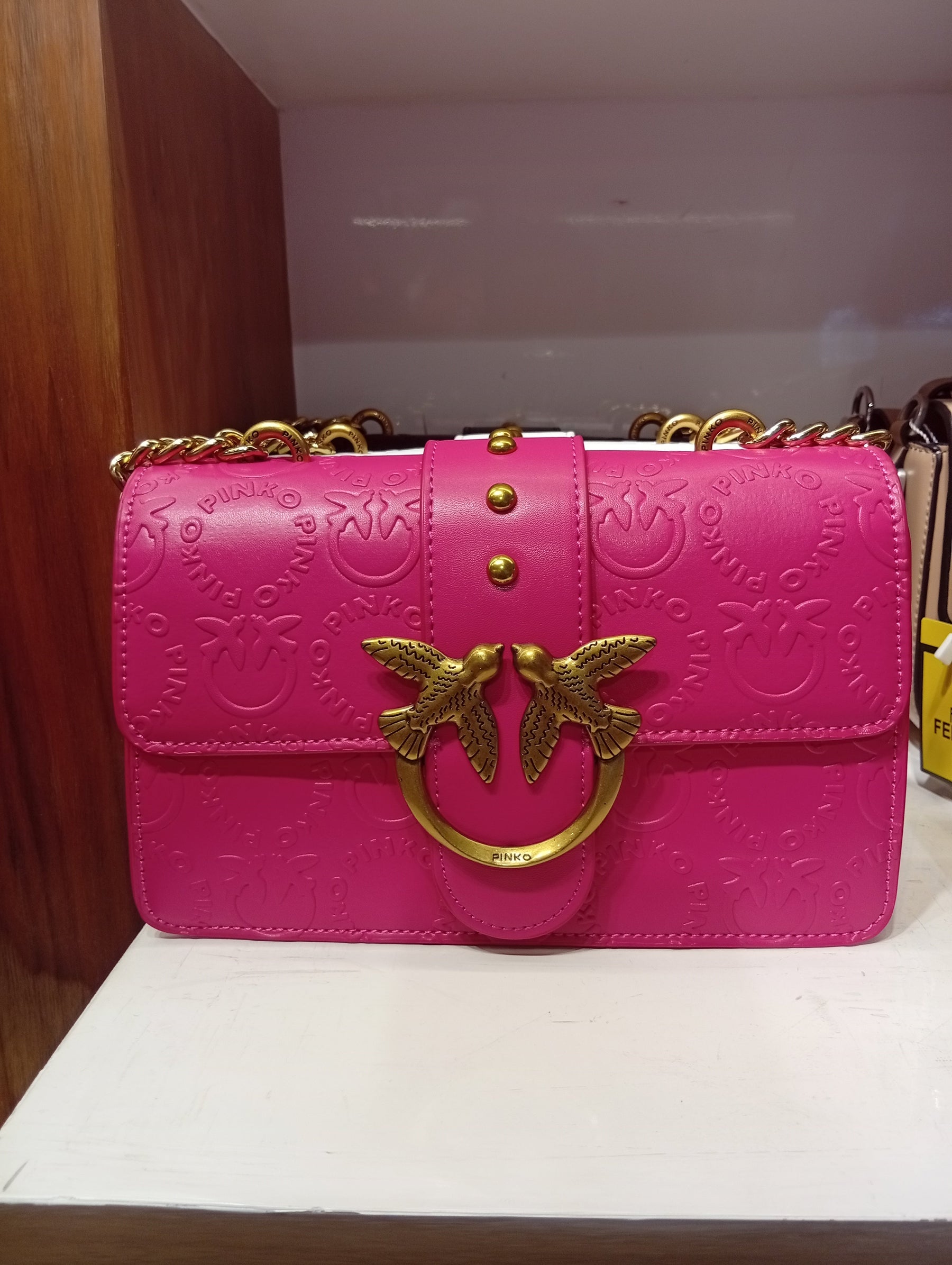 Pïnkô 
Leather shoulder bag LOVE MINI ICON NEW MONOGRAM