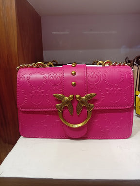 Pïnkô 
Leather shoulder bag LOVE MINI ICON NEW MONOGRAM