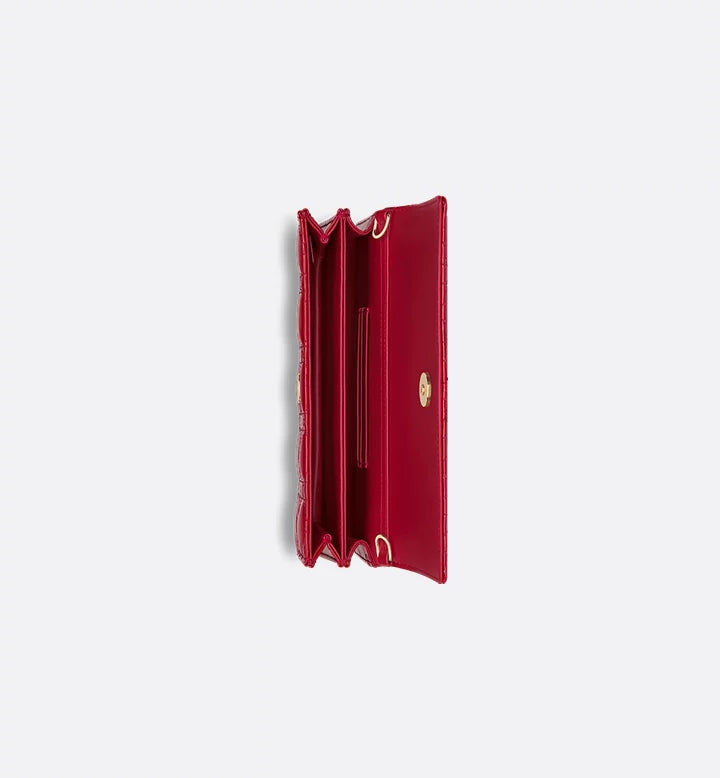 Mini sac My Diôr 
Cannage verni rouge cerise