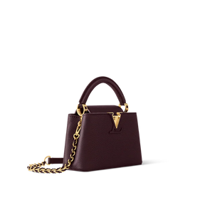 LV Sac Capucines Mini en cuir