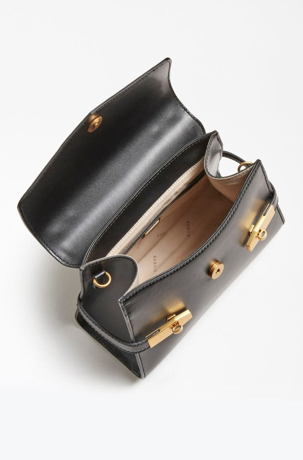 Sac à main Zadie à rabat et poignée supérieure HWVB84 15200 Noir