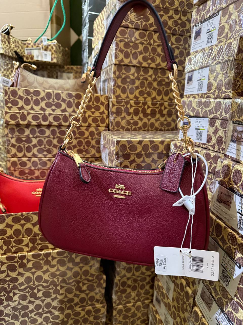 Coach Sac à porté-épaule Teri avec breloque boucle