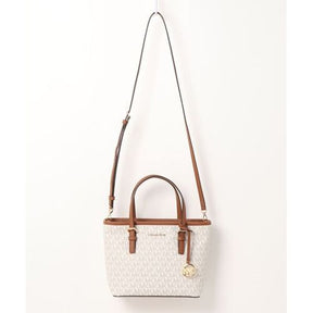 MK Sac MK Jet Set Travel Saffiano Leather - Vanilla beige