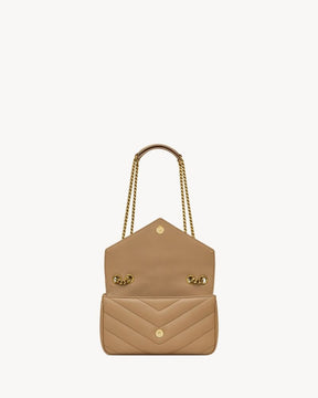 YSL LOULOU SMALL MATELASSÉ
NATURAL TAN
