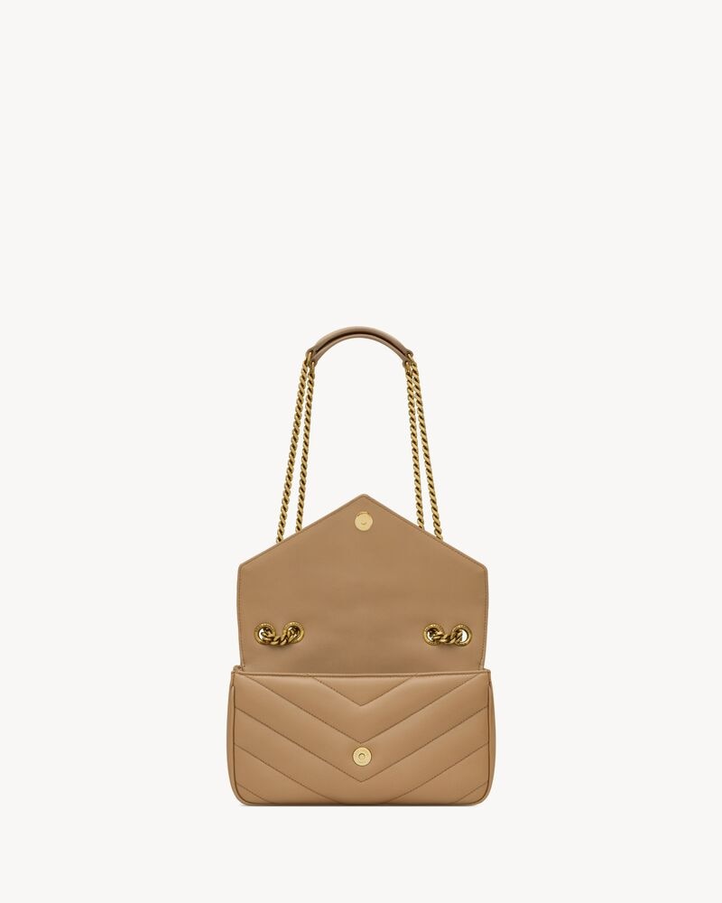 YSL LOULOU SMALL MATELASSÉ
NATURAL TAN