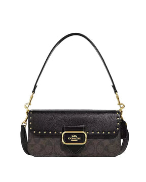 Co@ch Sac épaule Morgan Clouté En Toile Exclusive Color Block