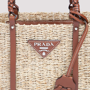 Pr@da
Pr@da Two Tone Woven Tote Bag