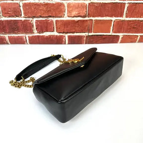 YSL CALYPSO SMALL  D'AGNEAU PLONGÉ
BLACK
