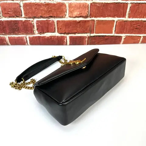 YSL CALYPSO SMALL  D'AGNEAU PLONGÉ
BLACK