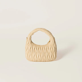 MIÛ MIÜ Sac hobo Wander nappa matelassé