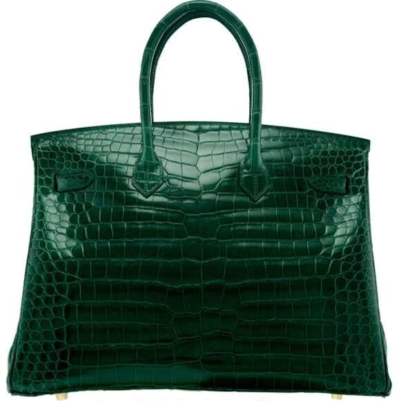 BIRKIN 35 CROCO VERT POUR FEMME
