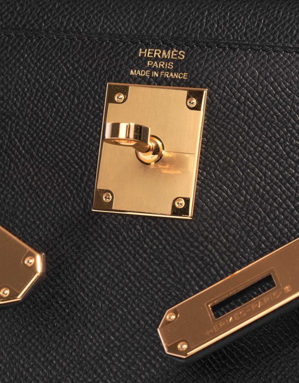 HRMS 
Kelly 28 Epsom Noir