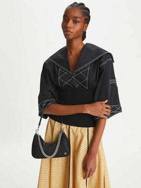 Torÿ Burch Mercer Shoulder Bag Black Shw