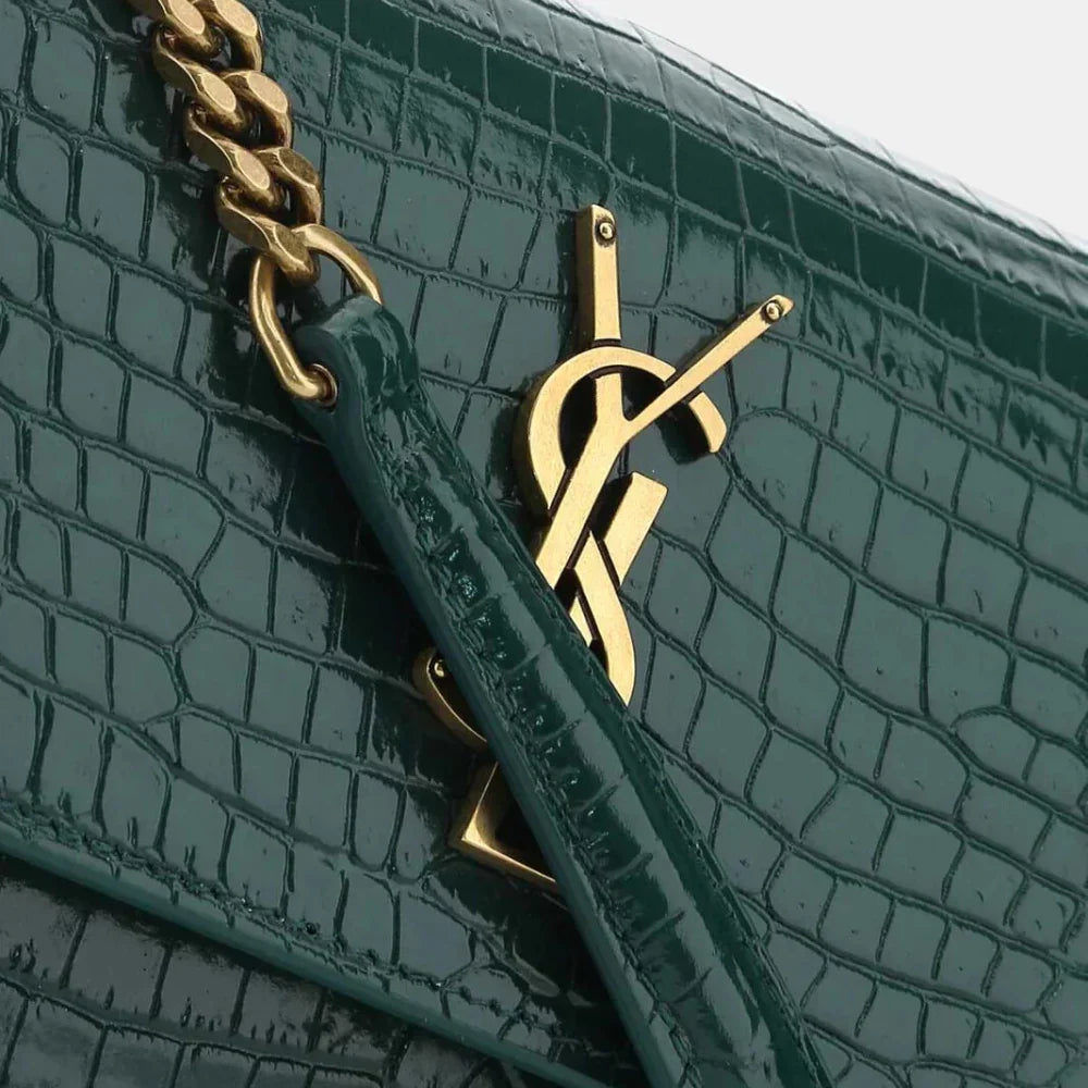 YSL Sunset Monogram Medium (Menthe foncée)