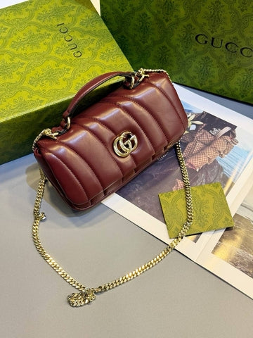 Gucci Petit sac à main GG Milano - Bordeaux