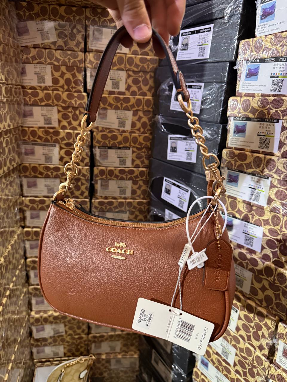 Coach Sac bandoulière Teri avec rivets