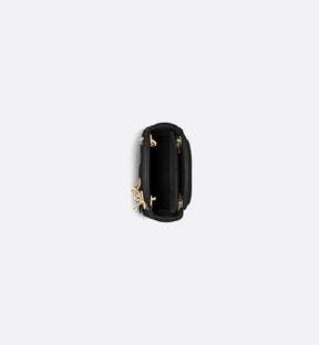 Micro sac Ladÿ Diôr d'agneau Cannage noir