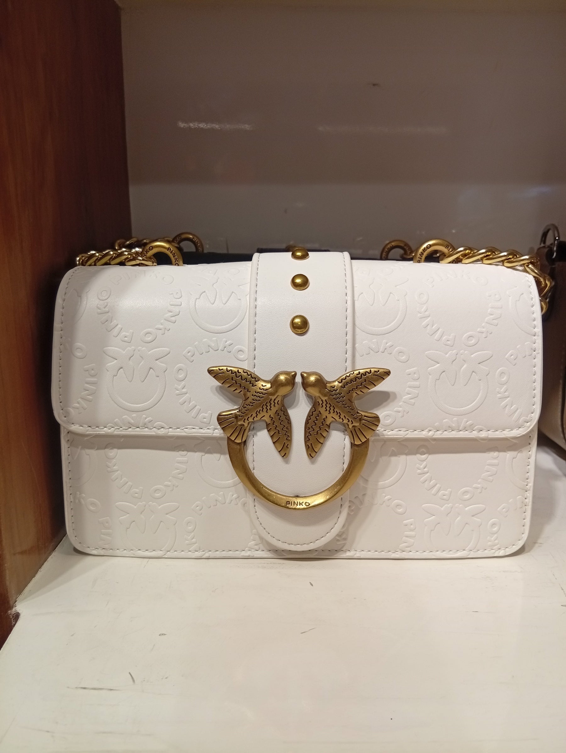 Pïnkô 
Leather shoulder bag LOVE MINI ICON NEW MONOGRAM