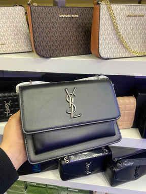 s@int laurent sunset medium  cross-body bag black