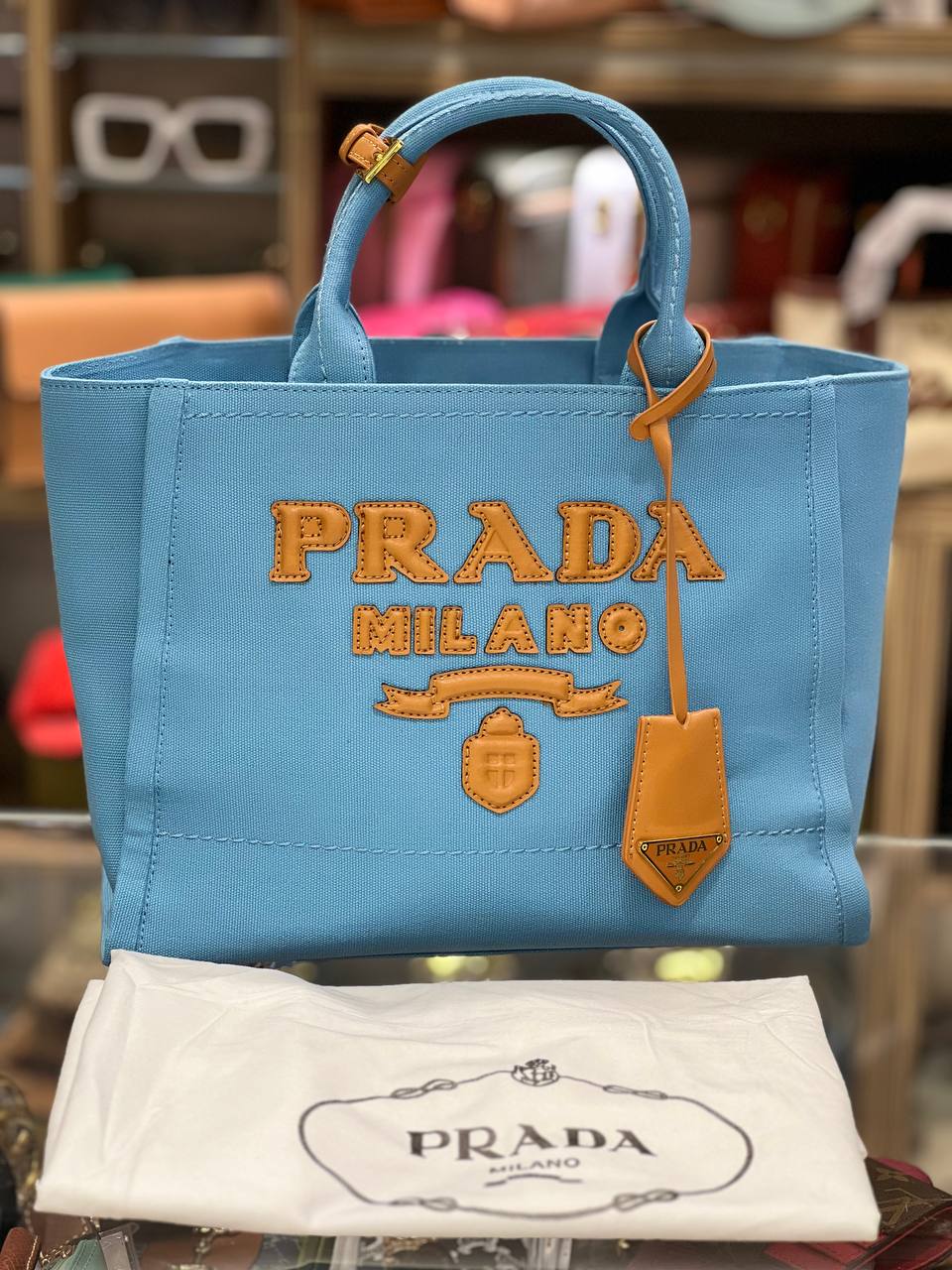 Sac à empiècement en toile de coton