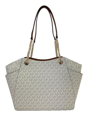 Mich@el Kors Jet Set Grand sac à bandoulière avec logo signature, vanille, Fourre-tout