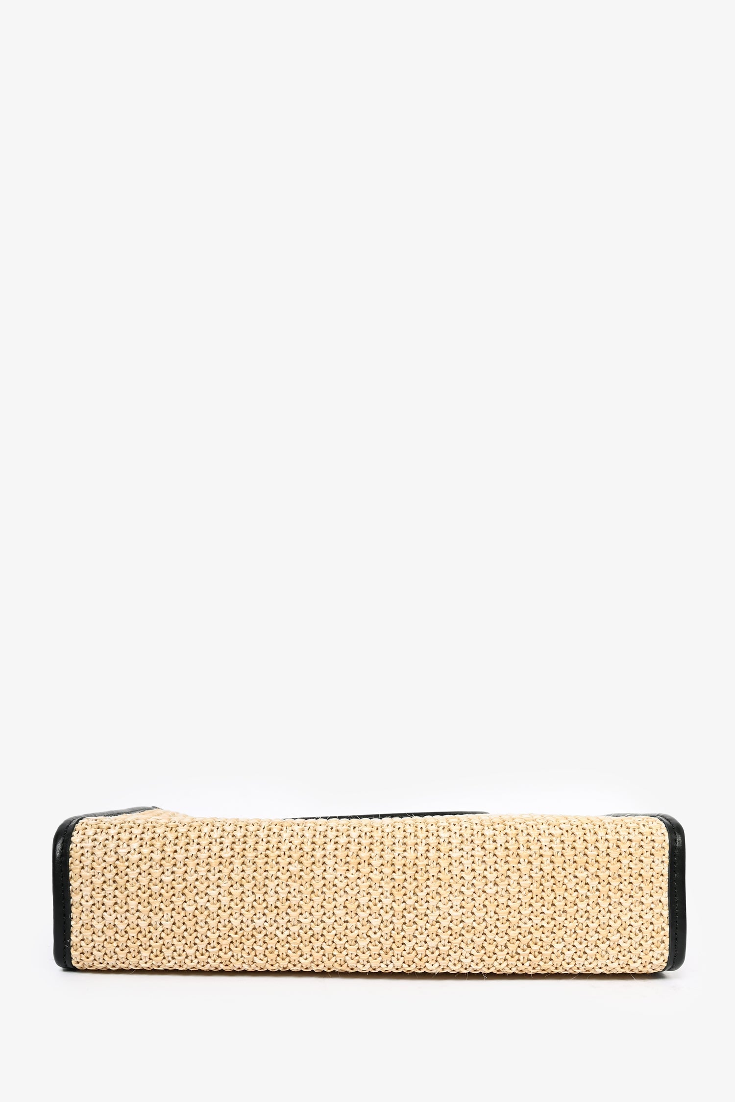 LV Trousse de toilette en raphia beige/noir sur chaîne