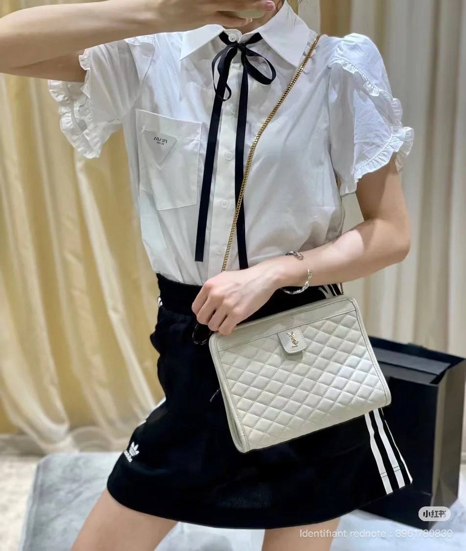 YSL Victoria Quilted Shoulder Bag