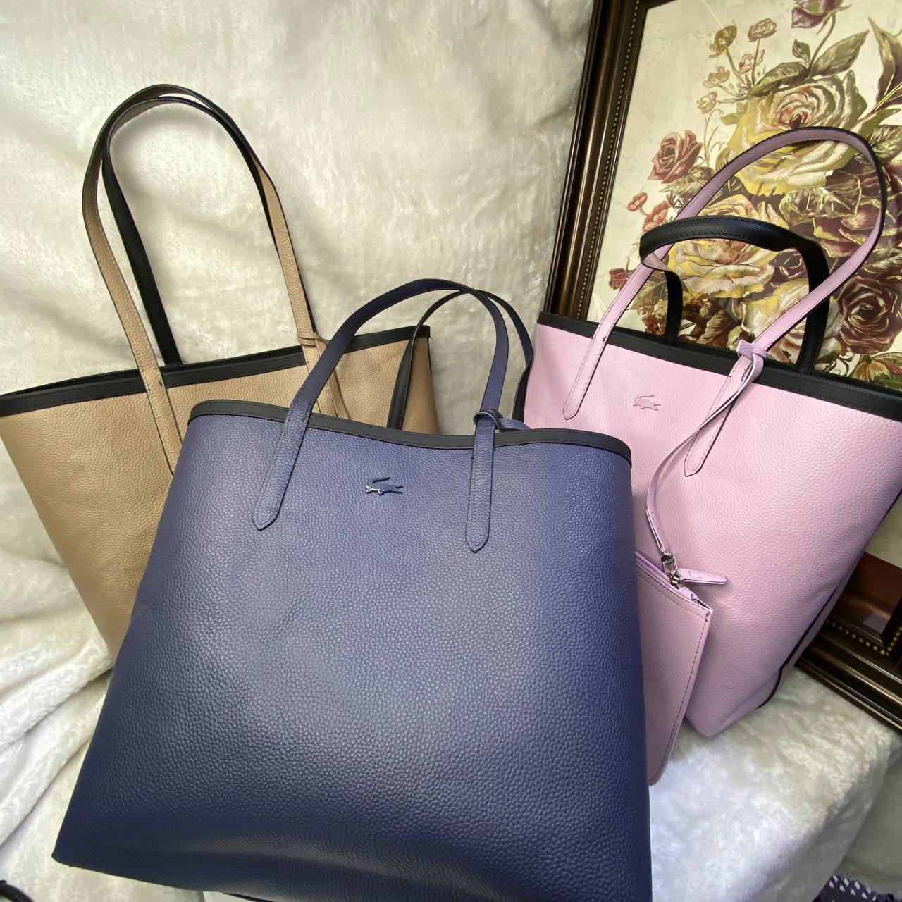 Lacôste Sac fourre-tout réversible Anna noir