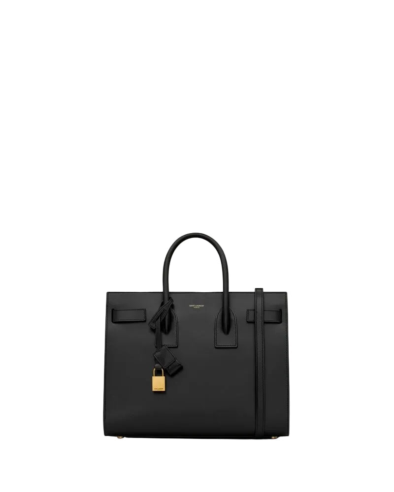 YSL SAC DE JOUR EN CUIR LISSE - SMALL
NOIR