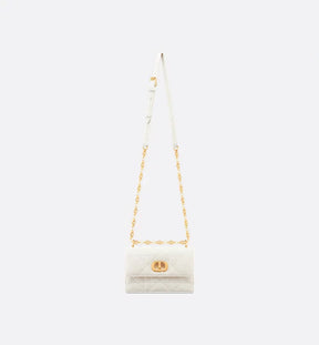 Diôr Mini sac Miss Caro d'agneau Macrocannage couleur latte