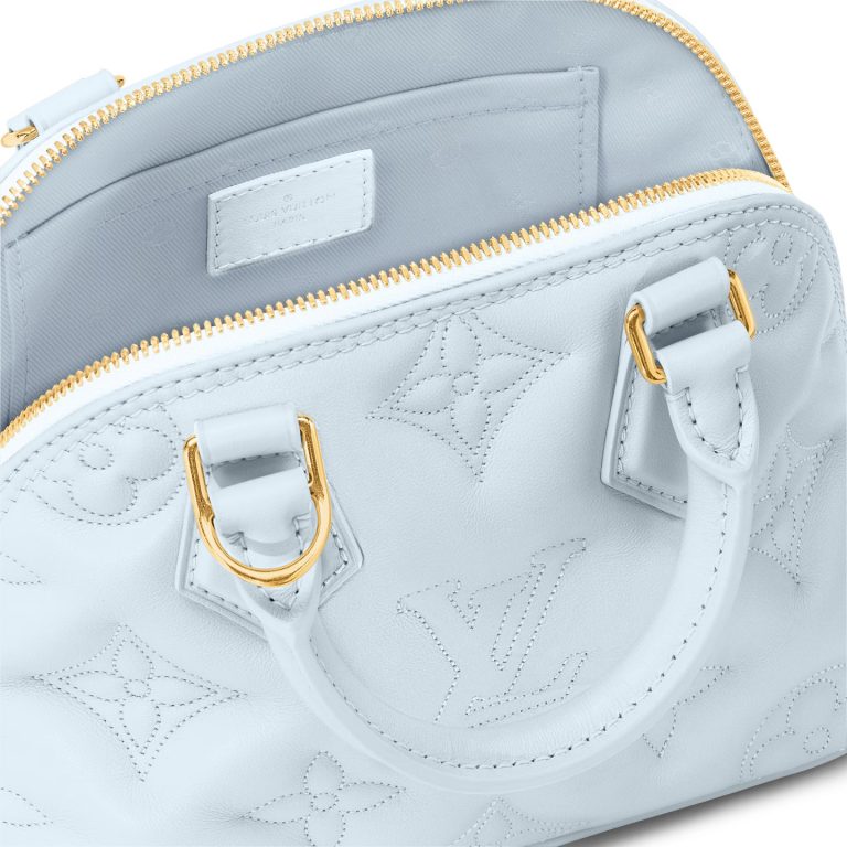 LV Alma BB Matelassé Bleu Glacier