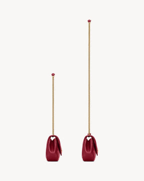 YSL LOULOU MINI d’agneau DEEPLY RED