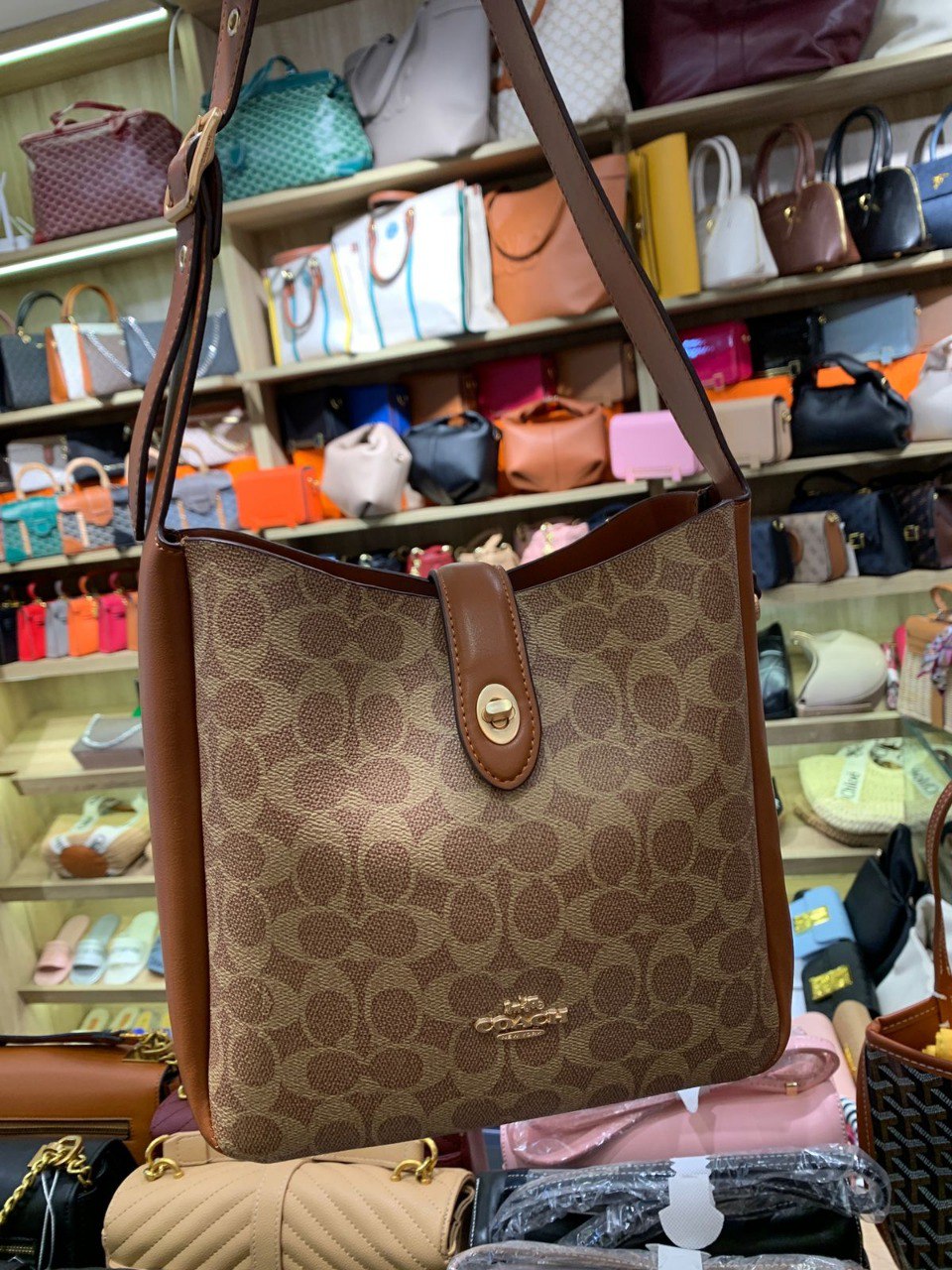 Sac Hadley Convertible Crossbody In Signature Canvas